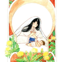 【絵葉書】4月『蒲公英の聖母』