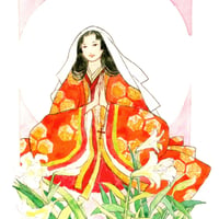 【絵葉書】5月『百合の聖母』