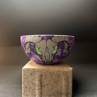 Goat skull pot