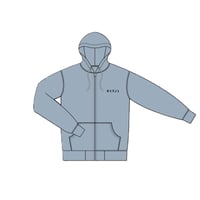 FUGAロゴ刺繍フルジップパーカー【FUGA Official Goods】