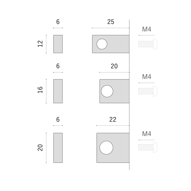 HOLE ホール｜ツマミ・長方形 | MEW products