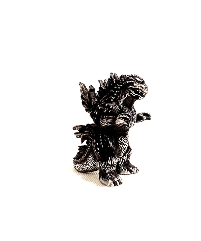 60mmゴジラ(1999)銀黒Ver. paintd by TAKASHIYOSHIZAKA