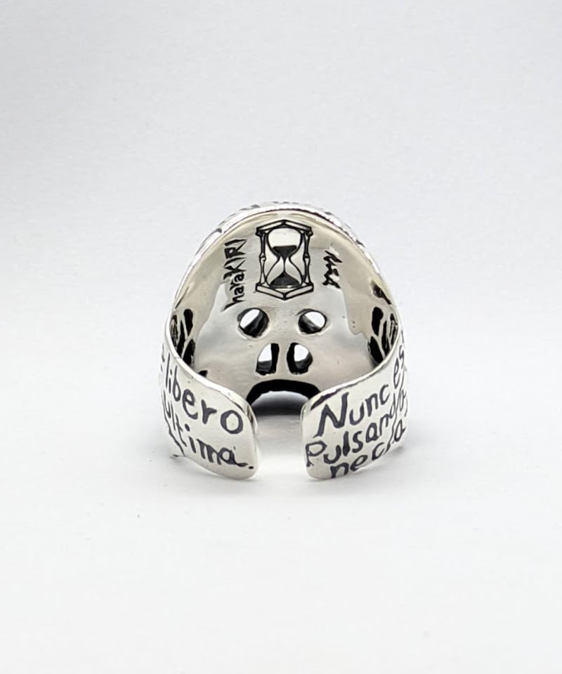 8/4~9/30期間限定受注販売】メメントモリ・スカルリング；SV | 三船屋