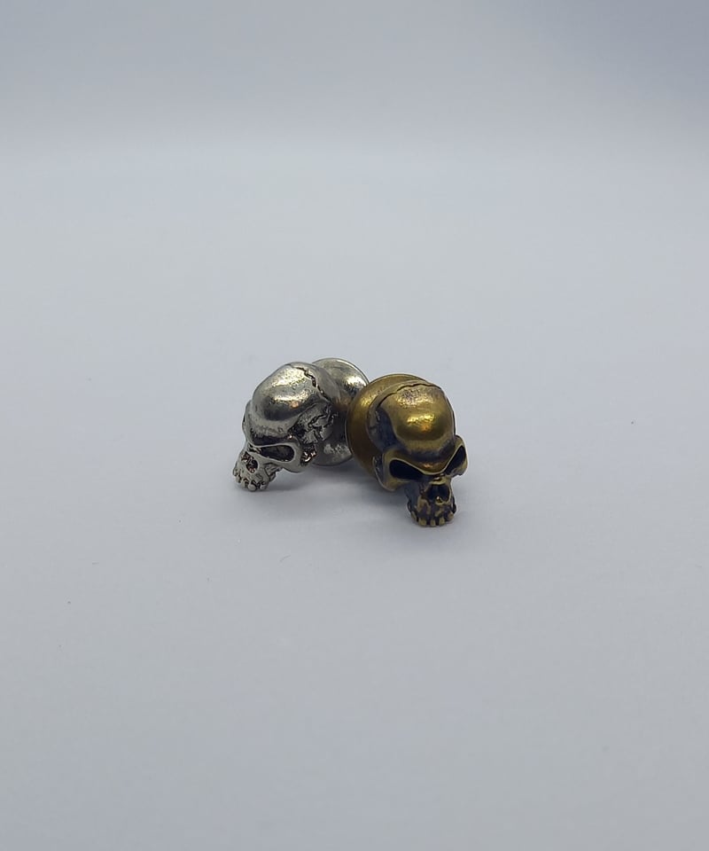 髑髏ネクタイピン（タイタック式；シルバー色） | 三船屋