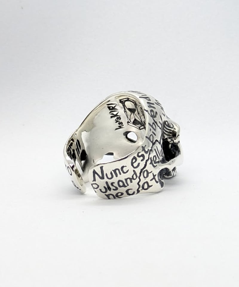 8/4~9/30期間限定受注販売】メメントモリ・スカルリング；SV | 三船屋