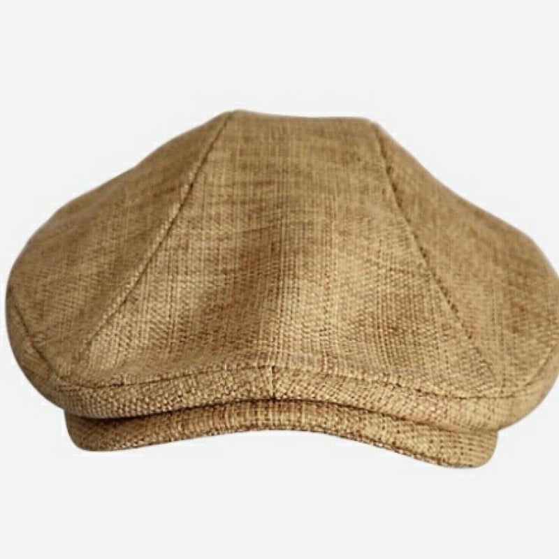 新品セレブレザー celebleather 麦わら帽子 リネン 麻ハンチング