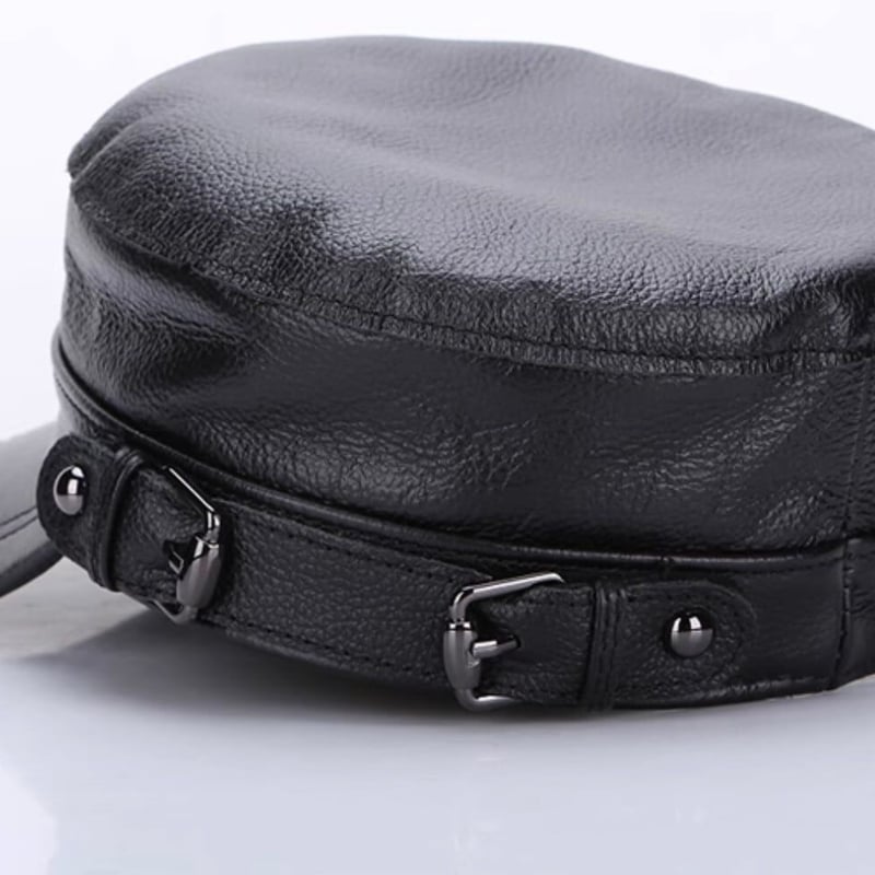 新品セレブレザー celebleather 本革 牛皮カウレザーミリタリー