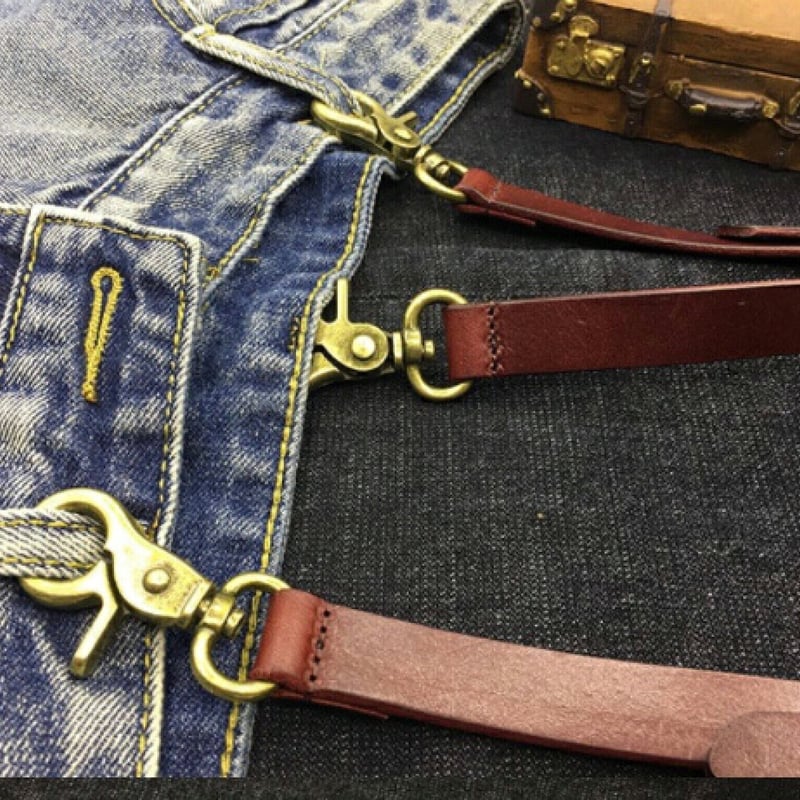 新品セレブレザー celebleather 本革牛皮レザーサスペンダー