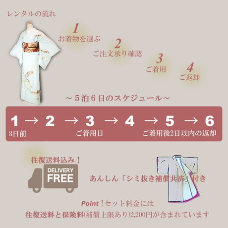 【お着物配送レンタルセット・送料保険込み】流水文様に水車・赤～パールトーン加工振袖セット⑧～２L