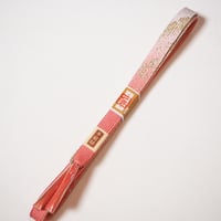 《栄彩苑》正絹　平組帯締め　手組み紐　No.27