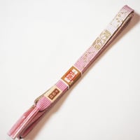 《栄彩苑》正絹　平組帯締め　手組み紐　No.37