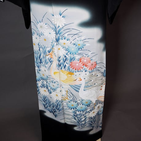 【お着物配送レンタルセット・送料保険込み】孔雀に花～留袖セット②～２Ｌ