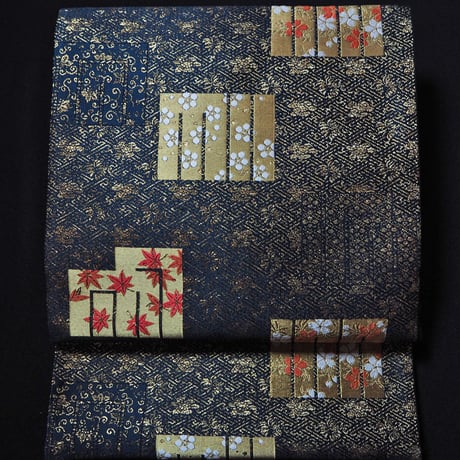 根付　源氏香 友禅帯揚げ 振金源氏香図｜京都の着物和装小物 ゑり正