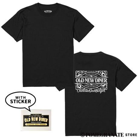 OLD NEW DINER "THE OLD NEW THING Tee" with "STICKER"