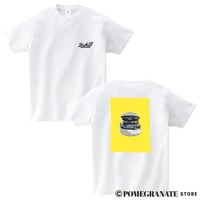 Jack37Burger "pow" Tee (White × Black × Yellow)
