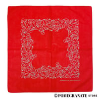 No.18 BANDANA (Red × White)