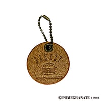 Jack37Burger OG Logo Leather Keychain (Chocolate Crunch)