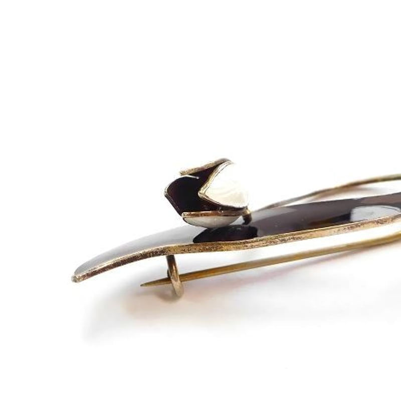 北欧ノルウェー製1950年代Aksel Holmsen七宝焼エナメル装飾シルバー