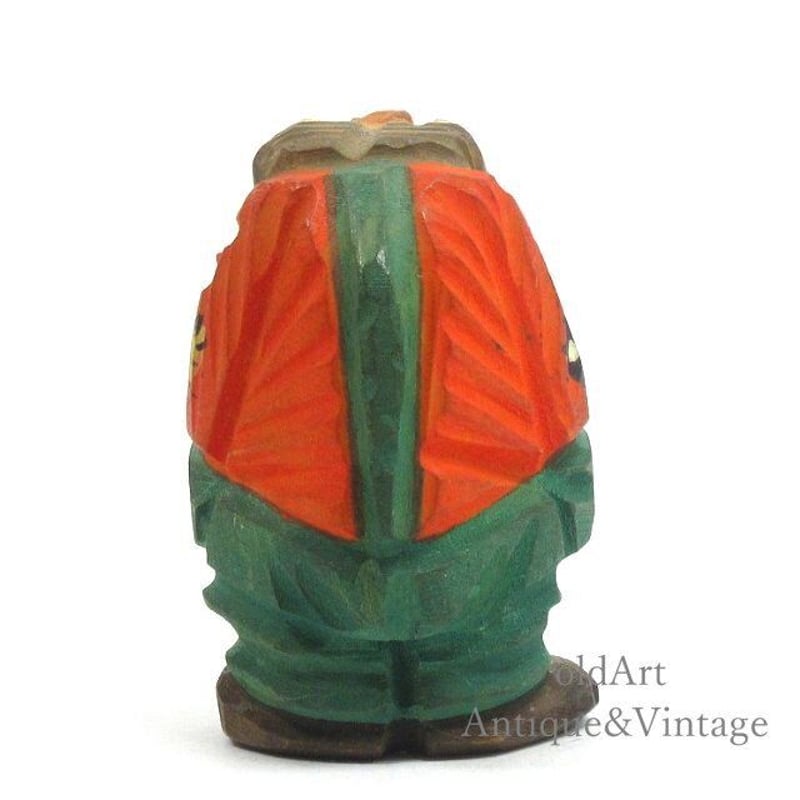 北欧ノルウェー製1960-70年代ヴィンテージ木製トロール妖精ウッド