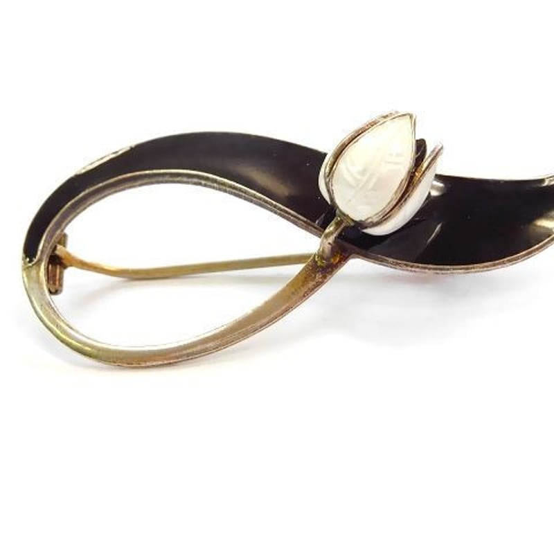 北欧ノルウェー製1950年代Aksel Holmsen七宝焼エナメル装飾シルバー