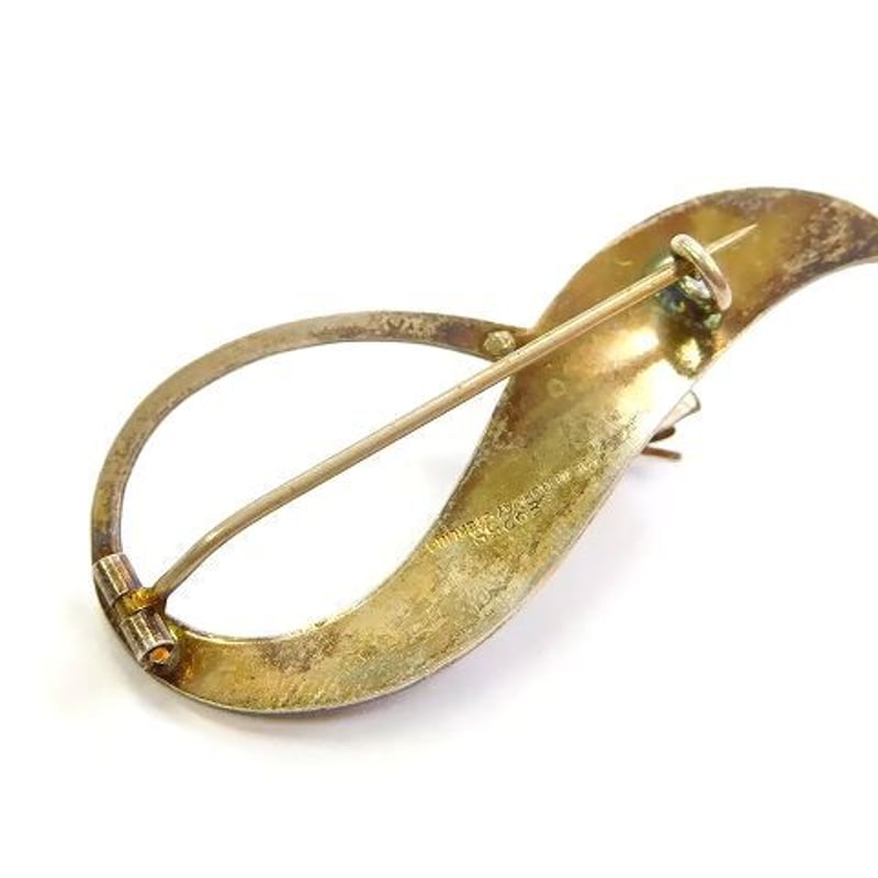 北欧ノルウェー製1950年代Aksel Holmsen七宝焼エナメル装飾シルバー