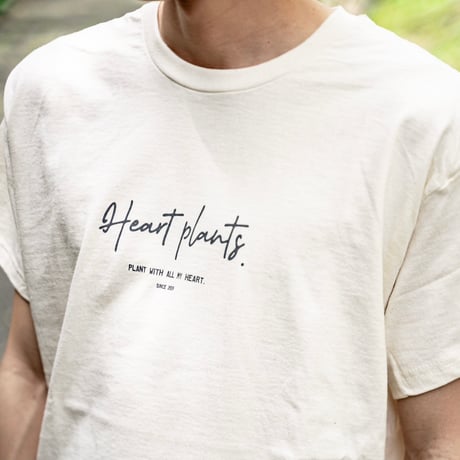 Heartplants original T-shirt  オフホワイト
