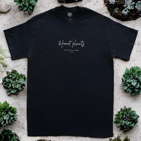 Heartplants original T-shirt  ブラック