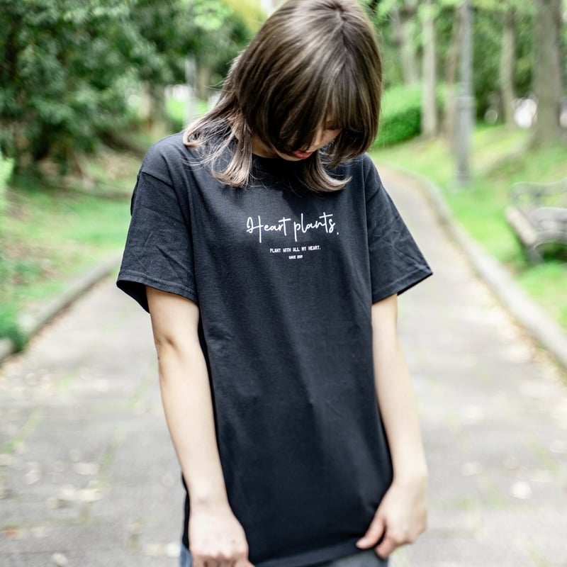 Heartplants original T-shirt ブラック | アガベ専門店 Hea