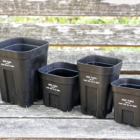 Heart plants plastics slitpot 105浅鉢　3個セット