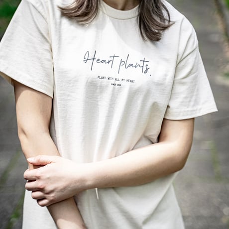 Heartplants original T-shirt  オフホワイト