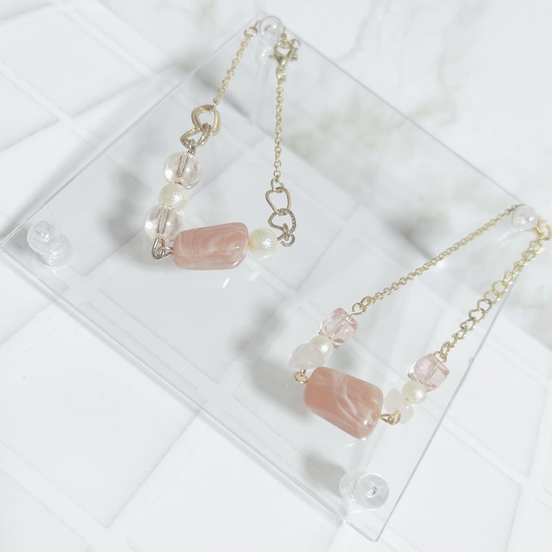 桜さくら】～桜ピンクブレスレット～ | Riyu handmade