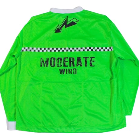 SLEEVE LINE MESH JERSEY LIME GREEN