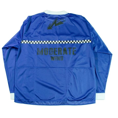 SLEEVE LINE MESH JERSEY BLUE