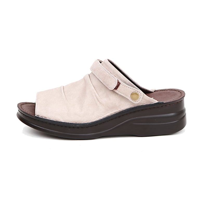 マルメロ marmelo 前開きサボサンダル （グレー) | marmelo