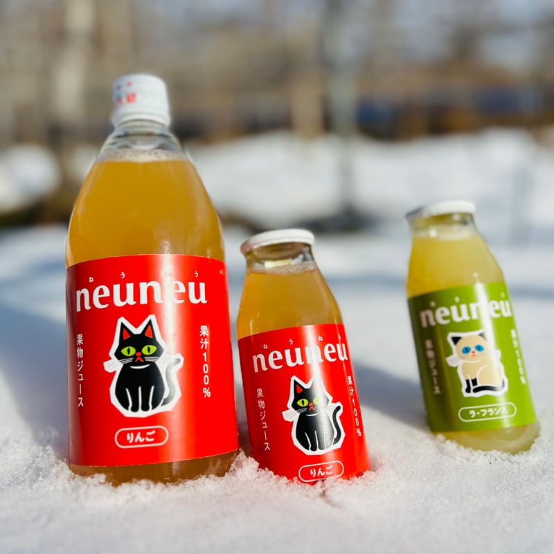neuneu(ねうねう)りんご ふじ 果汁100%ジュース180ml | TAKANOHANA