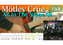Mötley Crüe-All in the name of... TAB & Backing Track