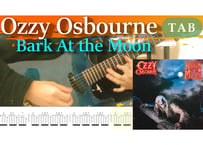 Ozzy Osbourne-Bark At the Moon TAB & Backing Track