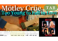 Mötley Crüe-Too Young to Fall in Love TAB & Backing Track