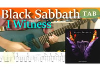 Black Sabbath-I Witness TAB & Backing Track