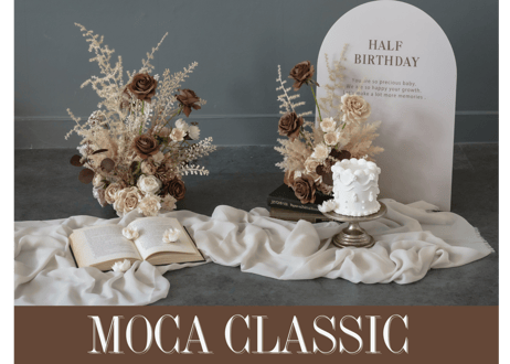 【MOCA CLASSIC】モカクラッシック/ハーフバースデーファーストバースデー　2歳誕生日　クラウン　タペストリー