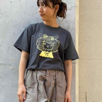 やきものHACCHIさんコラボＴシャツ①/デニム×ライトイエロー