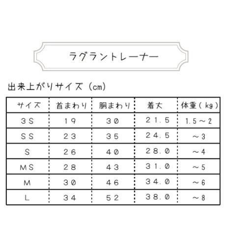 ラグラントレーナー型紙-T004