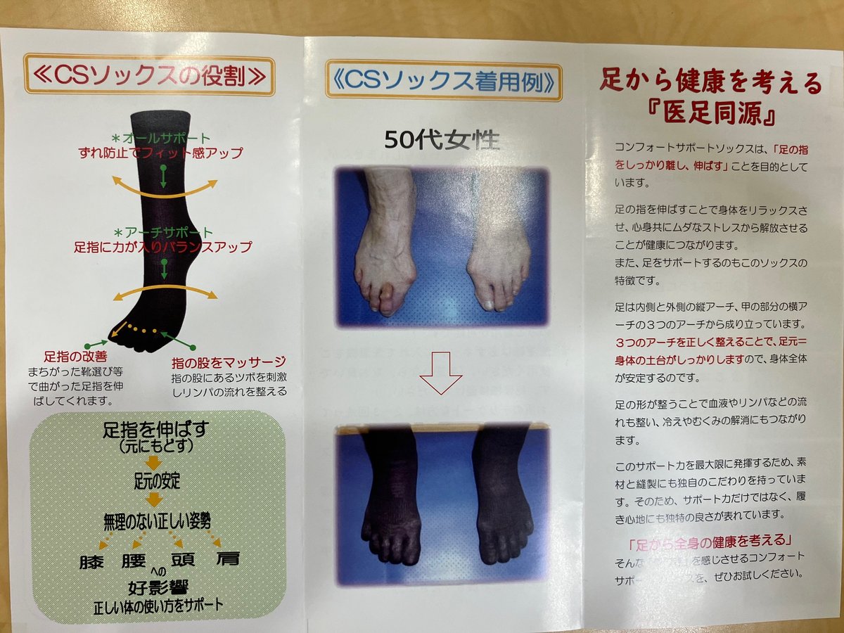 CSソックスの種類 - 足ゆび養生処（あしゆびようじょうしょ）