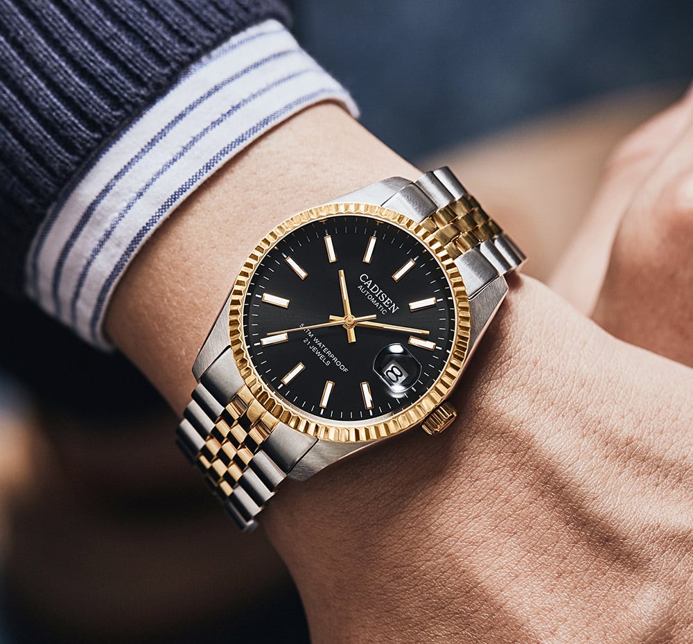CADISEN 自動機械式時計 C8053 orient seiko furbo 自動巻き腕時計 メンズ 40代 50代 60代 オマージュウォッチ