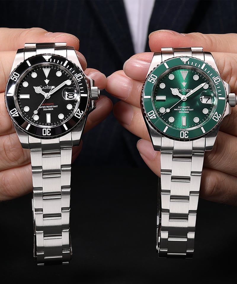 CADISEN メンズ 自動巻き腕時計 日本製ムーブメント カディセン C8216M