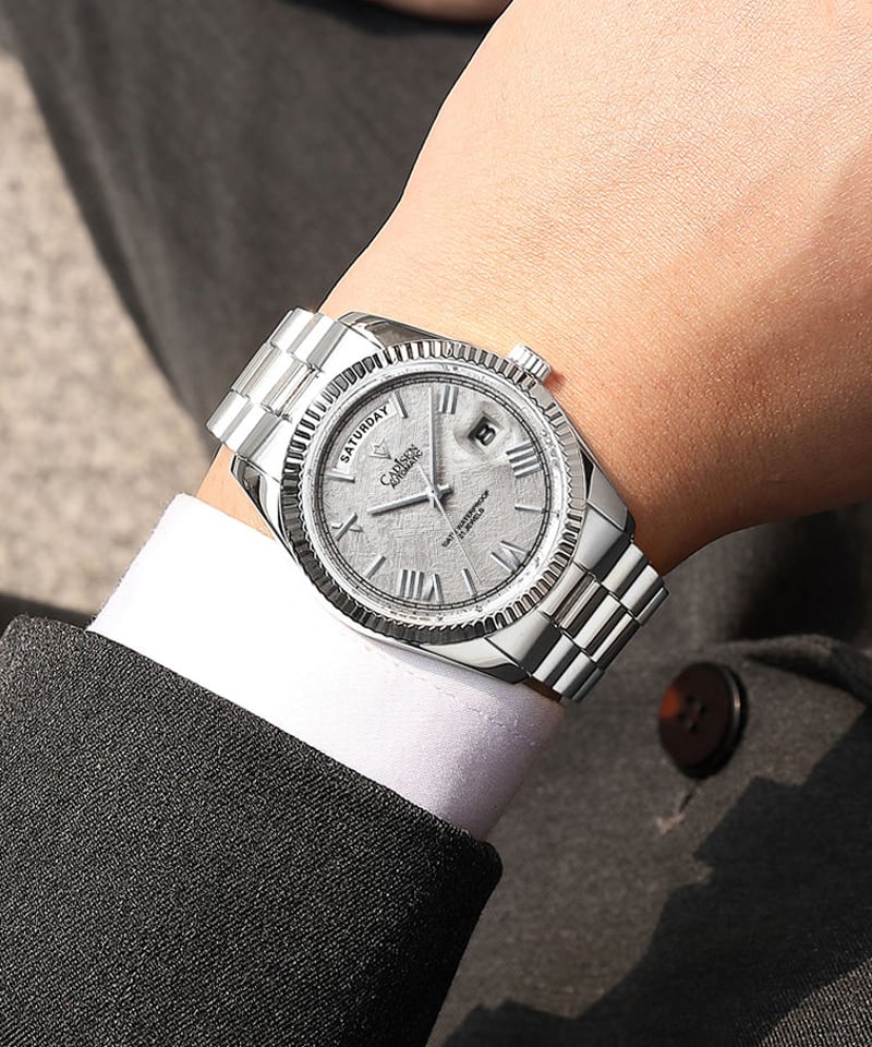 CADISEN メンズ 自動巻き腕時計 日本製ムーブメント カディセン C8185G