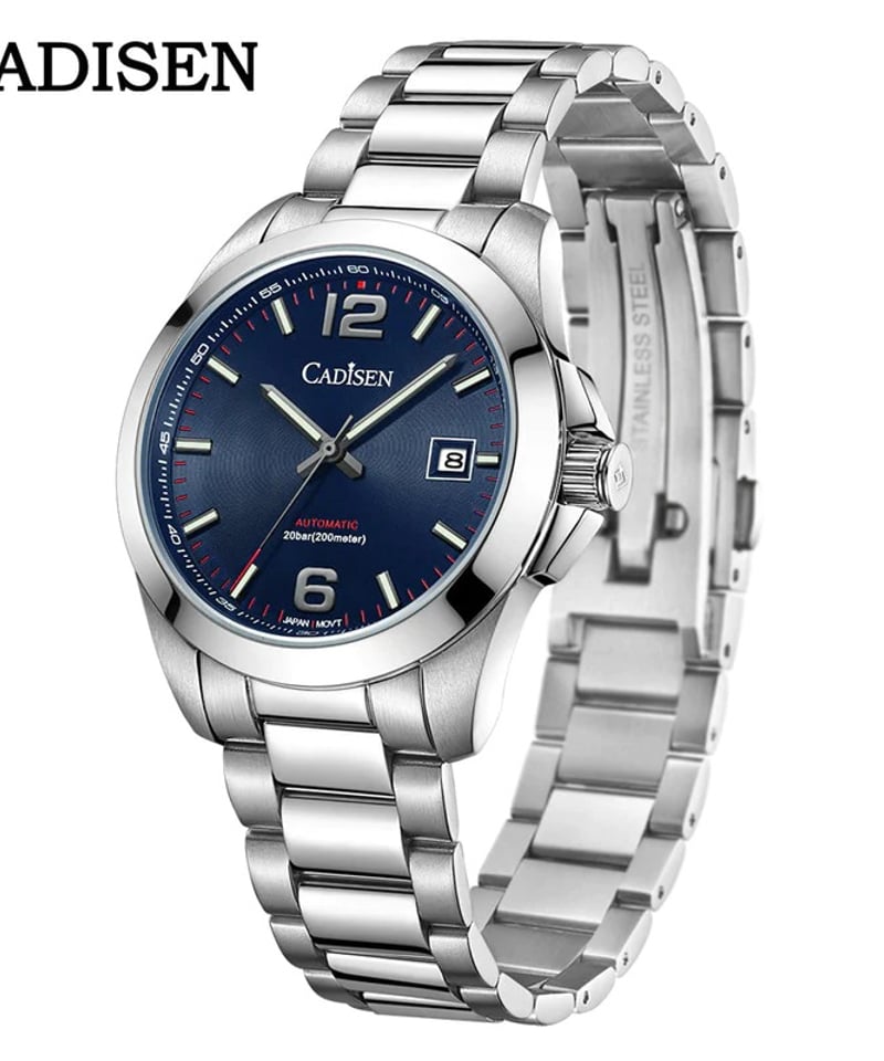 CADISEN メンズ 自動巻き腕時計 日本製ムーブメント カディセン C8197M