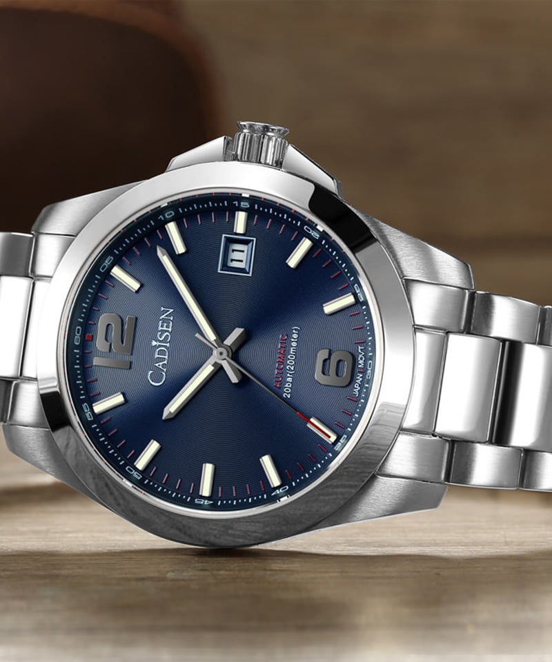 CADISEN メンズ 自動巻き腕時計 日本製ムーブメント カディセン C8197M