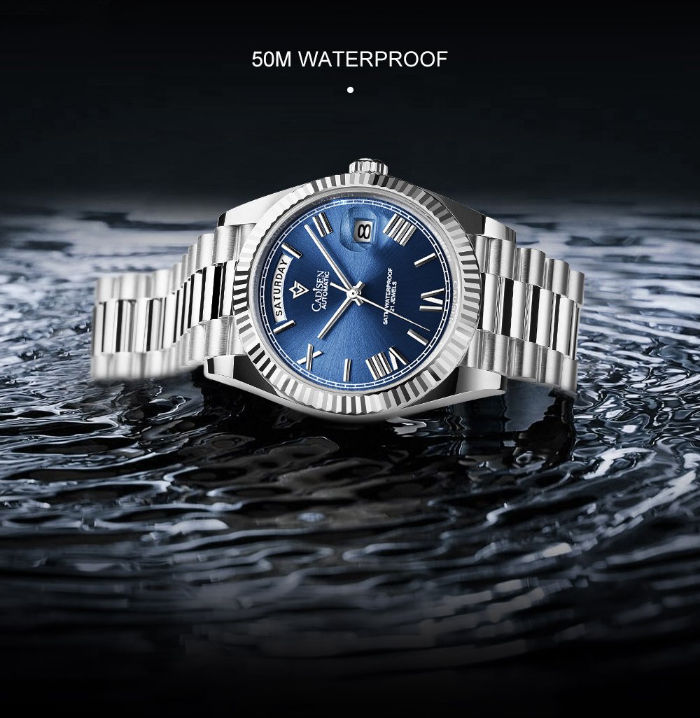 CADISEN メンズ 自動巻き腕時計 日本製ムーブメント カディセン C8185G