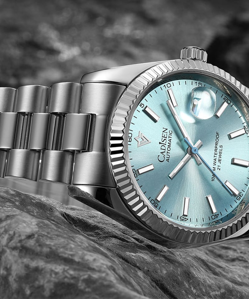 CADISEN メンズ 自動巻き腕時計 日本製ムーブメント カディセン C8214M